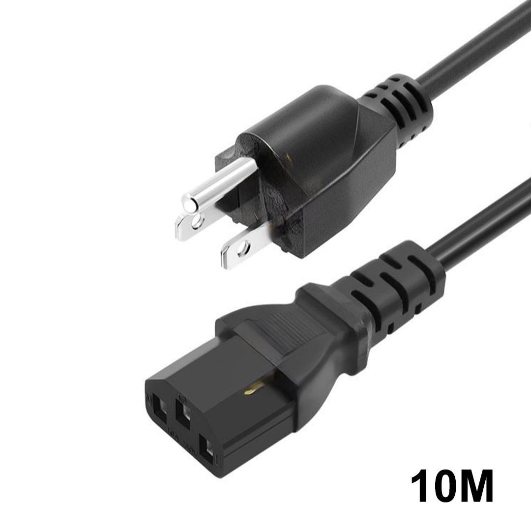 Cable Power C13 (For PC) 3x1.00mm/10M (US)